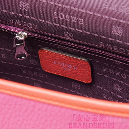 ロエベ/LOEWE/ レザーハンドバッグ（２ＷＡＹ仕様）/32984-bd80-7347 /マゼンタ/コーラル