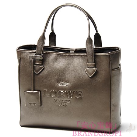 ロエベ/LOEWE/ レザートートバッグ/37779-751-3640 /キャラメルブラウン