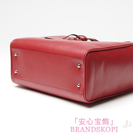 ロエベ/LOEWE/ レザートートバッグ/37779-751-7400 /リップスティックレッド