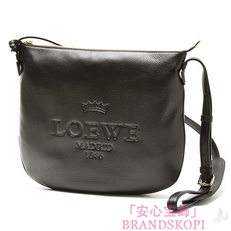 ロエベ/LOEWE/ レザーショルダーバッグ/37779-a45-3110 /コーヒーブラウン