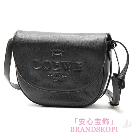 ロエベ/LOEWE/ レザーショルダーバッグ/37779-752-1100 /ブラック