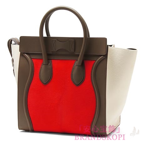 セリーヌ/CELINE/ レザーハンドバッグ/LUGGEGE ラゲージ /Brick 16521-3nsd-28bk