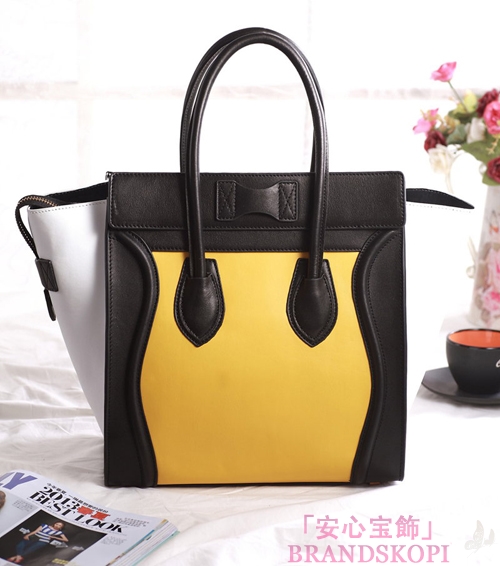 セリーヌ2014年春夏新作ラゲージ ミニショッパートートバッグ コバルトプルーCELINE-3331