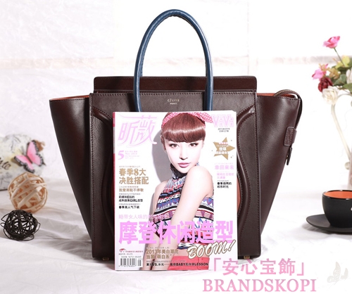 セリーヌ2014年春夏新作ラゲージ ミニショッパートートバッグ コバルトプルーCELINE-3330