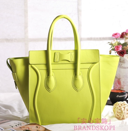セリーヌ2014年春夏新作ラゲージ ミニショッパートートバッグ コバルトプルーCELINE-3330