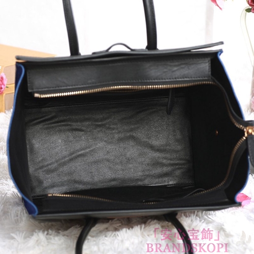 セリーヌ2014年春夏新作ラゲージ ミニショッパートートバッグ コバルトプルーCELINE-3327