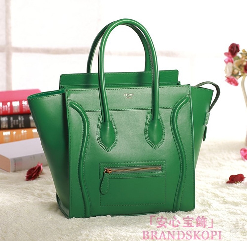 セリーヌ2014年春夏新作ラゲージ ミニショッパートートバッグ コバルトプルーCELINE-3324