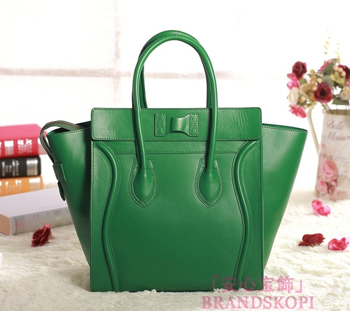 セリーヌ2014年春夏新作ラゲージ ミニショッパートートバッグ コバルトプルーCELINE-3324