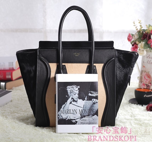 セリーヌ2014年春夏新作ラゲージ ミニショッパートートバッグ コバルトプルーCELINE-3323