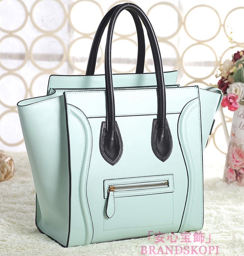 セリーヌ2014年春夏新作ラゲージ ミニショッパートートバッグ コバルトプルーCELINE-3321