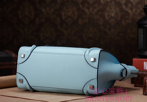 セリーヌ2014年春夏新作ラゲージ ミニショッパートートバッグ コバルトプルーCELINE-3310