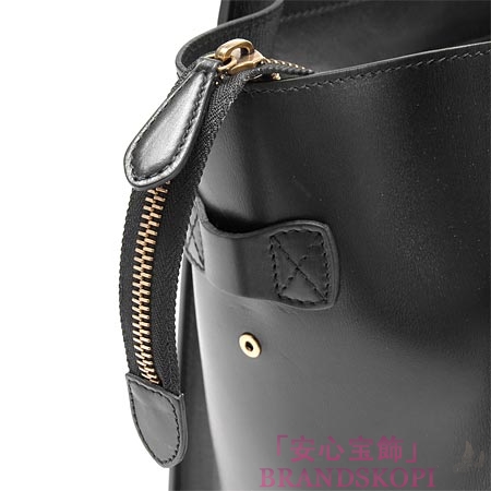セリーヌ/CELINE/ レザーハンドバッグ/LUGGEGE/ラゲージ ミニショッパー /ブラック16521-3lba-38no