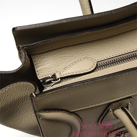 セリーヌ/CELINE/ レザーハンドバッグ/LUGGEGE/ラゲージ /クレマベージュ16777-3lug-03un