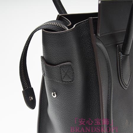 セリーヌ/CELINE/ レザーハンドバッグ/LUGGEGE/ラゲージ /ブラック16777-3lug-38no