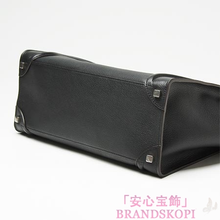 セリーヌ/CELINE/ レザーハンドバッグ/LUGGEGE/ラゲージ /ブラック16777-3lug-38no