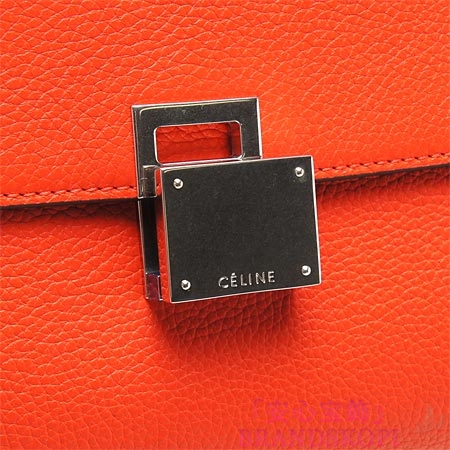 セリーヌ/CELINE/ レザー ハンドバッグ（２ＷＡＹ仕様）/TRAPEZE トラペーズ /Vermillon 16954-3mdb-27vl