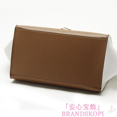 セリーヌ/CELINE/ レザー ハンドバッグ（２ＷＡＹ仕様）/TRAPEZE トラペーズ /Vermillon 16954-3otj-27vl