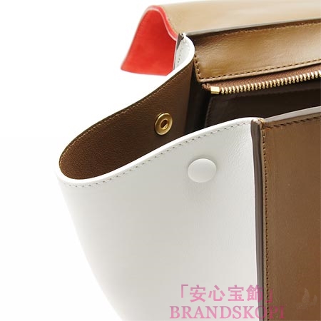 セリーヌ/CELINE/ レザー ハンドバッグ（２ＷＡＹ仕様）/TRAPEZE トラペーズ /Vermillon 16954-3otj-27vl