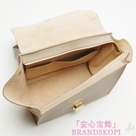 セリーヌ/CELINE/ レザー ハンドバッグ（２ＷＡＹ仕様）/TRAPEZE トラペーズ /Beige 16954-3ota-02bg