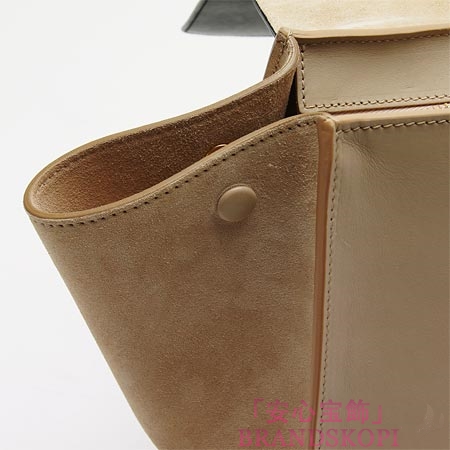 セリーヌ/CELINE/ レザー ハンドバッグ（２ＷＡＹ仕様）/TRAPEZE トラペーズ /Beige 16954-3ota-02bg