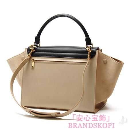 セリーヌ/CELINE/ レザー ハンドバッグ（２ＷＡＹ仕様）/TRAPEZE トラペーズ /Beige 16954-3ota-02bg