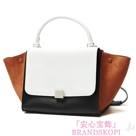セリーヌ/CELINE/ レザーハンドバッグ（２ＷＡＹ仕様）/TRAPEZE トラペーズ /Peach 16954-3pwa-20pj