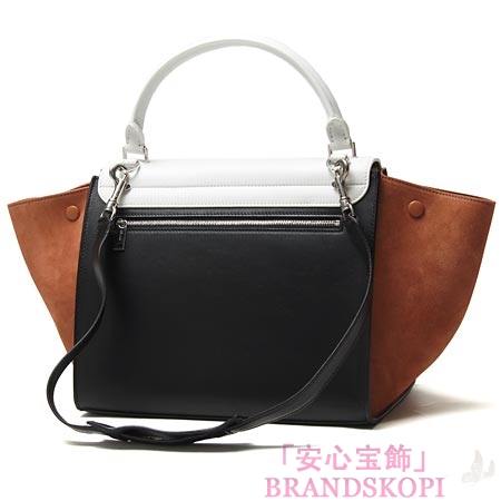 セリーヌ/CELINE/ レザーハンドバッグ（２ＷＡＹ仕様）/TRAPEZE トラペーズ /Peach 16954-3pwa-20pj