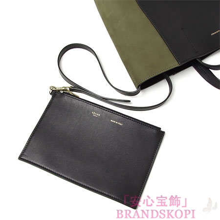 セリーヌ/CELINE/ トートバッグ/CABAS PHANTOM /KHAKI/BLACK 17086-3nnb-15kn
