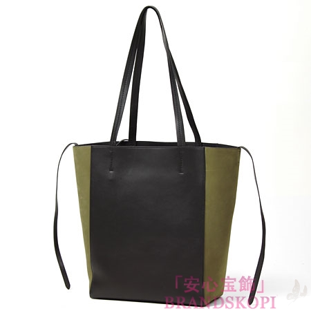 セリーヌ/CELINE/ トートバッグ/CABAS PHANTOM /KHAKI/BLACK 17086-3nnb-15kn