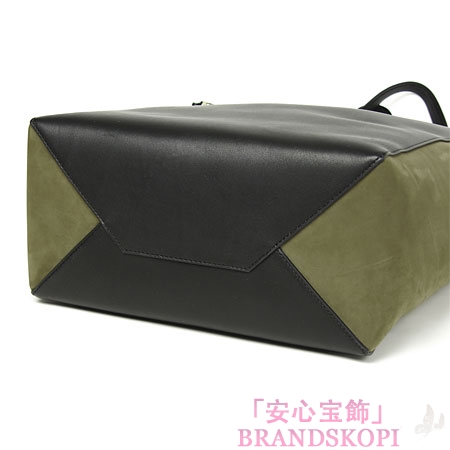 セリーヌ/CELINE/ トートバッグ/CABAS PHANTOM /KHAKI/BLACK 17086-3nnb-15kn