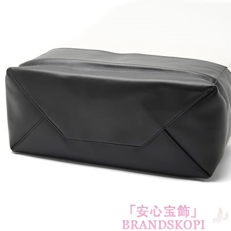 セリーヌ/CELINE/ レザー トートバッグ/CABAS カバ /White/Black 16555-3ebt-01wb