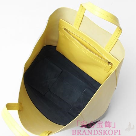 セリーヌ/CELINE/ レザー トートバッグ/CABAS カバ /イエロー×ブラック16555-3ebt-11yn