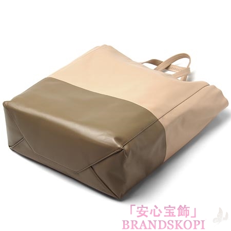 セリーヌ/CELINE/ レザー トートバッグ/CABAS カバ /スキンベージュ×クレイベージュ16555-3ebt-02pd