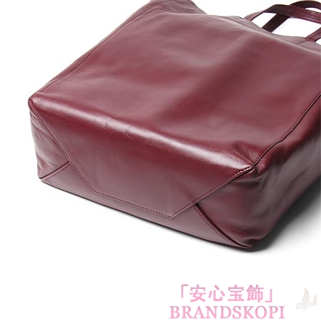 セリーヌ/CELINE/ レザー トートバッグ/CABAS /バーガンディ16440-3dbt-28bd