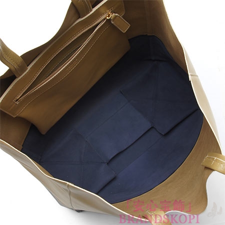 セリーヌ/CELINE/ レザー トートバッグ/CABAS カバ /Camel/Midnight 16555-3ebt-04cm