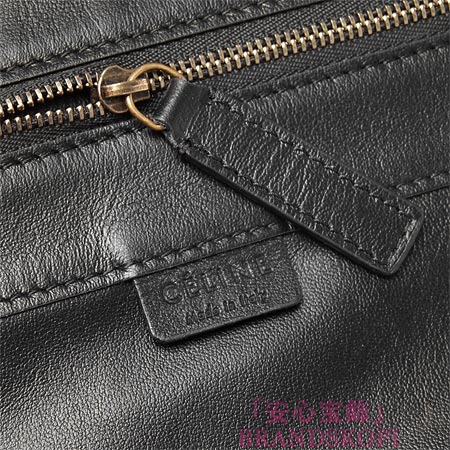セリーヌ/CELINE/ レザートートバッグ/SMALL HORIZONTAL CABAS /ブラック16924-3dbt-38no