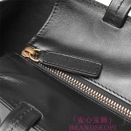 セリーヌ/CELINE/ レザートートバッグ/SMALL HORIZONTAL CABAS /ブラック16924-3dbt-38no