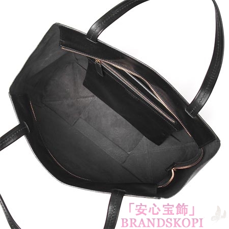 セリーヌ/CELINE/ レザートートバッグ/SMALL HORIZONTAL CABAS /ブラック16924-3dbt-38no