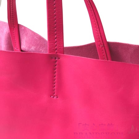 セリーヌ/CELINE/ レザー トートバッグ/CABAS /ショッキングピンク 16611-3dbt-27hb