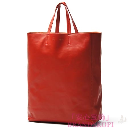 セリーヌ/CELINE/ レザー トートバッグ/CABAS /レッド 16440-3dbt-27lk