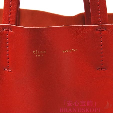 セリーヌ/CELINE/ レザー トートバッグ/CABAS /レッド 16440-3dbt-27lk
