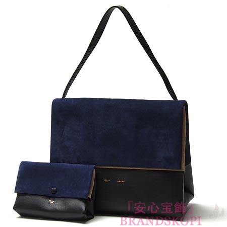 セリーヌ/CELINE/ ショルダーバッグ/ALL SOFT /Navy blue 17218-3pib-070c