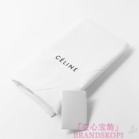 セリーヌ/CELINE/ レザーショルダーバッグ/SOFT CABAS /グレー17052-3lhk-10dc 