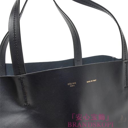 セリーヌ/CELINE/ レザートートバッグ/CABAS /ネイビー16611-3dbt-31nv