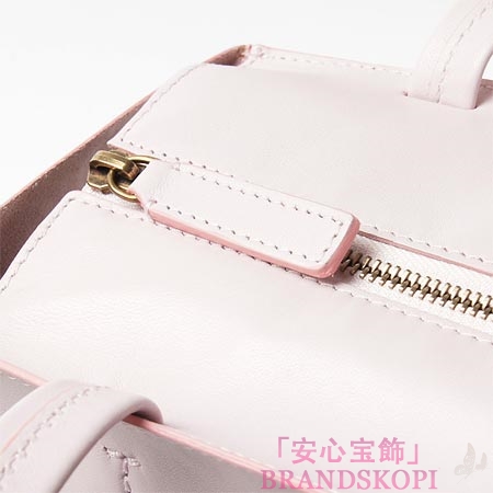 セリーヌ/CELINE/ レザートートバッグ/SMALL HORIZONTAL CABAS /ライトローズピンク16924-3dbt-23lr