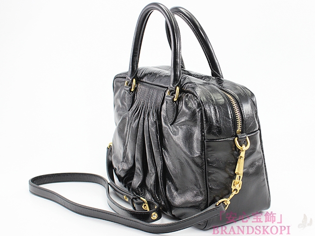 ミュウミュウ(miumiu) - RL0048VI LUX NERO 23 バッグ