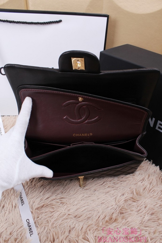 シャネル CHANEL マトラッセライン ラムスキン ショルダーバッグ ブラック A1112/A1113