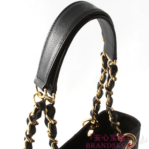 シャネル CHANEL キャビアスキン ショルダーバッグ ブラック A20994