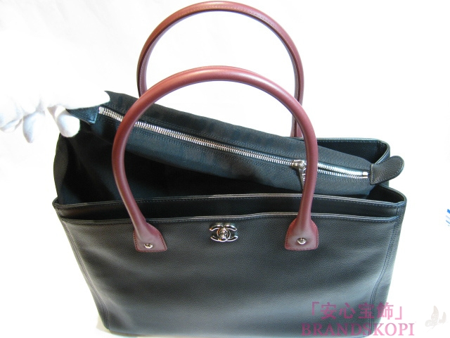 CHANEL（シャネル）トートバッグ/ブラック/レザー/キャビアスキン(金具:シルバー)A67288