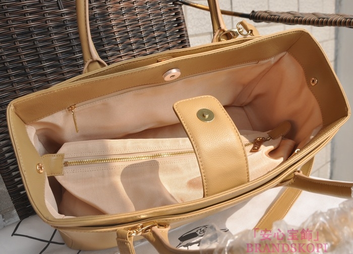 CHANEL（シャネル）トートバッグ/ブラウン/レザー/キャビアスキン(金具:ゴールド)A15206-2